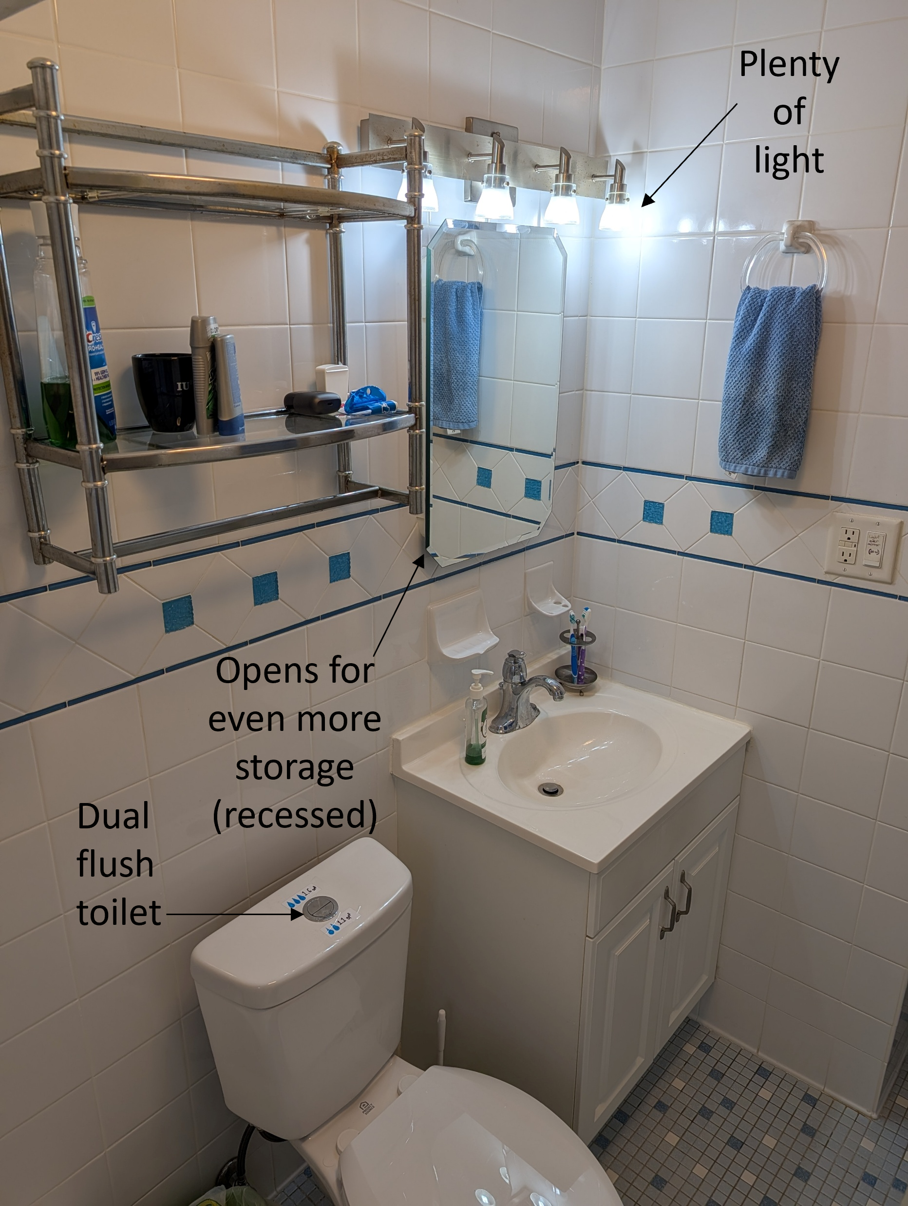 Toilet and sink area